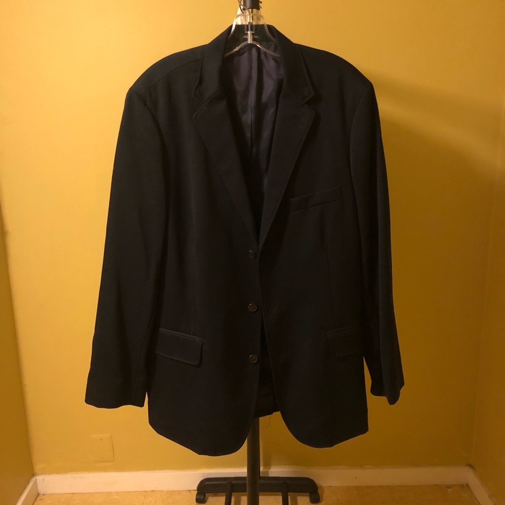 J Crew Blazer Sport Coat Navy Blue Great Condition